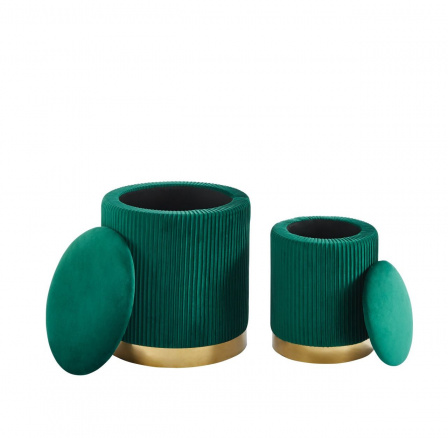 Taburety sada 2 ks. zelené P4-FXJG