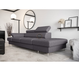 Sofa GALAXY II lenoška 235 cm - šedá, pravá strana