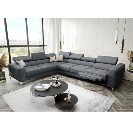 Rohová sedací souprava TOSCANIA MAX , relax 320×250 - šedá , levá Rohová sedací souprava TOSCANIA MAX , relax 320×250 - šedá , levá