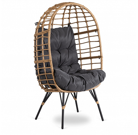 Zahradní Relaxační Křeslo MADISON Šedé