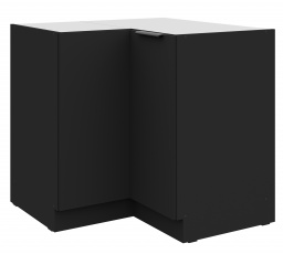 Dolní skřínka SIENA - 90x90 DN 2F BB, Černá mat/Černá mat
