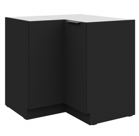 Dolní skřínka SIENA - 90x90 DN 2F BB, Černá mat/Černá mat