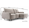 Rohová sedací souprava TINI, Gerra 50, Pravá