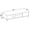 TV komoda Tomila 313/1, béžová