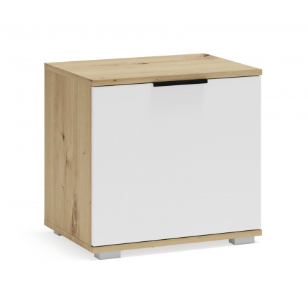 Komoda CLIF ST-50, dub artisan / bílá