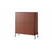 Komoda SONATIA 120 4D2SZ, Burgund