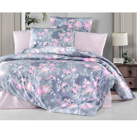 Povlečení francouzské bavlna 200x200,70x90 Sarah pink