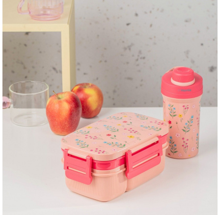 Sada lunchbox B2 LUSY růžová s hrnkem 1.8l + 0.5l 748882