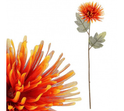 Chryzantéma - umělá řezaná květina, oranžová