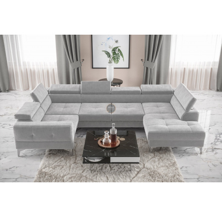 Rohová sedací souprava TOSCANIA MAX I 170x350x185 cm - šedá , levá Rohová sedací souprava TOSCANIA MAX I 170x350x185 cm - šedá , levá