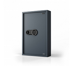 Elektronická skříňka na klíče s vhozovým otvorem a kódovým zámkem, na 133 klíčů, 430x665x130 mm: BRUCE