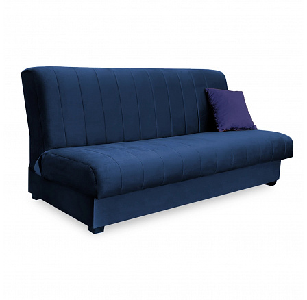 Rozkládací pohovka SIGMA Modrá Sametová