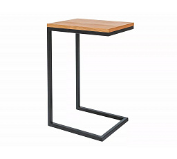 Stolek LARGO C, Dub/Černá