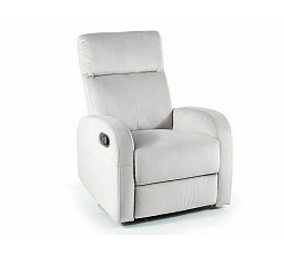 Polohovací křeslo OLIMP VELVET, Světle šedý Bluvel 03