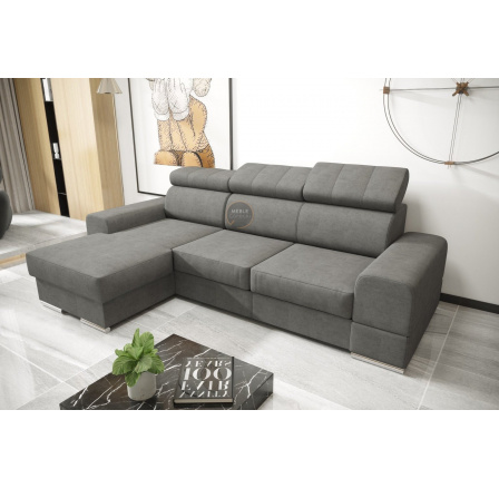 Rohová sedací souprava ROYAL MINI 260×160 - šedá , levá Rohová sedací souprava ROYAL MINI 260×160 - šedá , levá