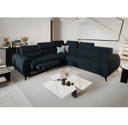 Rohová sedací souprava PORTO II , relax 255X258 cm - modrá , levá Rohová sedací souprava PORTO II , relax 255X258 cm - modrá , levá