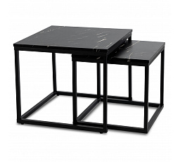 Sada stolků JUNO Černý Mramor