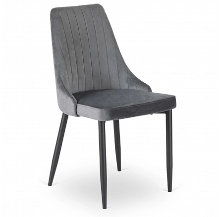 Židle BARI Šedá Sametová