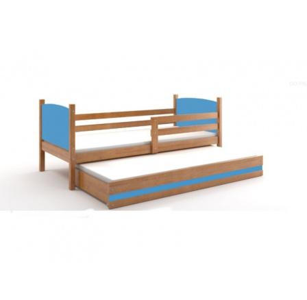 Postel z masivu pro 2 děti TAMI 2 - Olše/Modrá