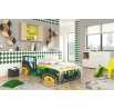Postel s matrací TRACTOR GREEN 140x70 Zelená