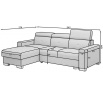 Rohová sedací souprava FRESIA, Sola 18 Pravá 