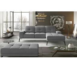 Rohová sedačka Torrense + Puf Monolith 84 140x215 Pravá