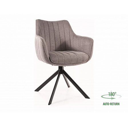 Jídelní otočná židle AZALIA, Brego Šedá 07/Černá