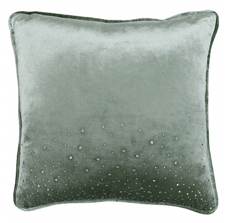 Polštář s výplní - sv. zelený s lemováním, 100% polyester, 50 x 50 cm Polštář s výplní - sv. zelený s lemováním, 100% polyester, 50 x 50 cm