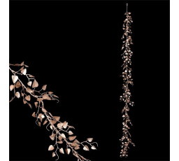 Bříza - umělá girlanda z lístků, barva měděná