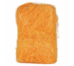 Sisálové vlákno - balení 500 g, barva žluto-oranžová