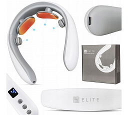 Masážní přístroj na krk ME-NM03 s funkcí ohřevu bílý/šedý