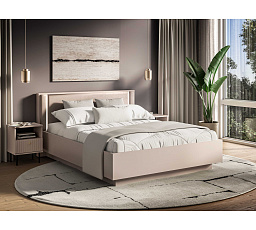 Postel SOPHIE 32 s úložným prostorem a LED osvětlením, kašmír, 160x200 cm