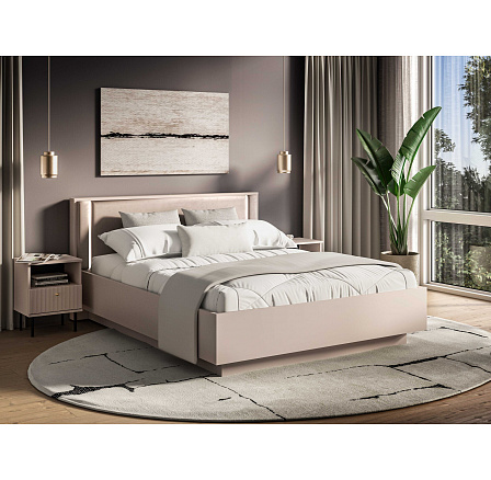 Postel SOPHIE 32 s úložným prostorem a LED osvětlením, kašmír, 160x200 cm Postel SOPHIE 32 s úložným prostorem a LED osvětlením, kašmír, 160x200 cm