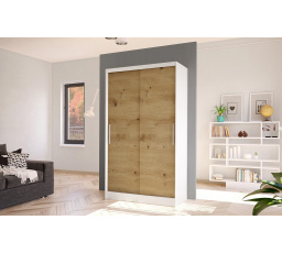 Skříň Kosta I 100 - bílá/dub artisan