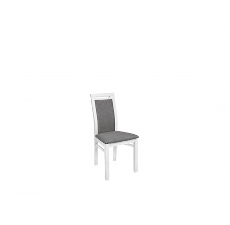 Židle JULIA bílá/sawana 91 grey (TX098/M3229G)