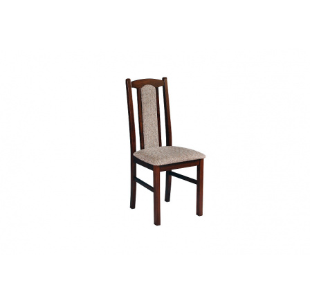 BOSANOVA 7 (BOSS 7) -židle ořech/ látka 2 béžovohnědá kolekce "DRE" (K150-Z)