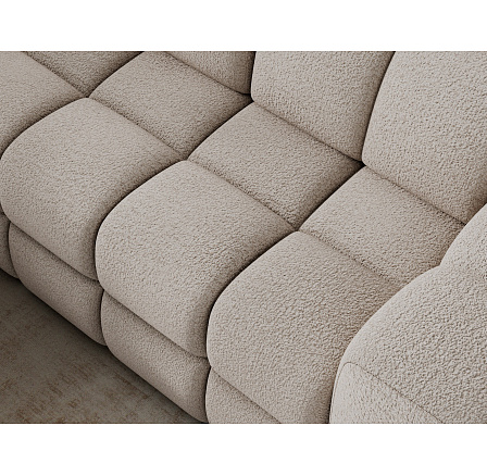 Bronon left-hand corner sofa with sleeping function and storage compartment, beige bouclé Royal 18 123x212 Left 1 Bronon left-hand corner sofa with sleeping function and storage compartment, beige bouclé Royal 18 123x212 Left 1