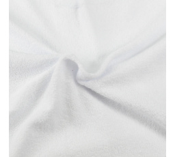 Froté prostěradlo na vysokou matraci bílé 160x200