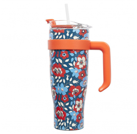 Termohrnek Miami Floral červený