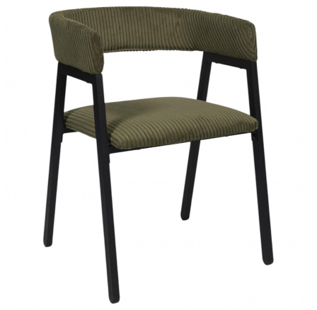 Židle Scott olivově zelená/černý manšestr