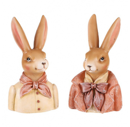 Zajíc v oblečku - bysta, větší, mix 2 druhů, cena za 1 ks Zajíc v oblečku - bysta, větší, mix 2 druhů, cena za 1 ks