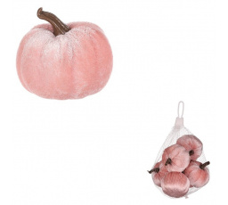 Dýně plastová s látkou, růžová, cena za balení (6 ks)