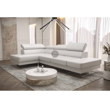 Rohová sedací souprava EMPORIO MINI 300x180 - levá, Eko kůže bílá Rohová sedací souprava EMPORIO MINI 300x180 - levá, Eko kůže bílá