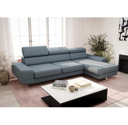 Rohová sedací souprava MILANO MINI 270 cm - světle modrá , pravá Rohová sedací souprava MILANO MINI 270 cm - světle modrá , pravá