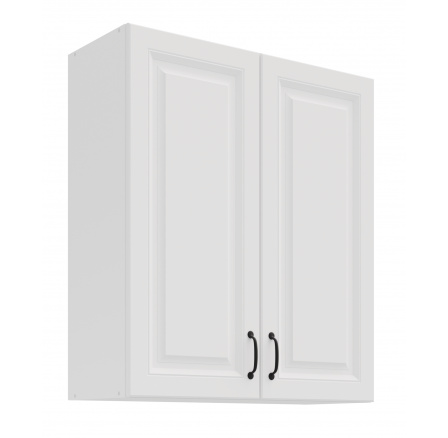 Horní skřínka STILO - 80 G-90 2F, Bílá/Bílá Horní skřínka STILO - 80 G-90 2F, Bílá/Bílá