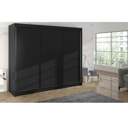 Skříň Debora II 200 - černá Skříň Debora II 200 - černá