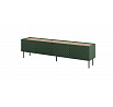 TV komoda ONDA 4D, zelená / dub artisan