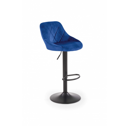 Barová židle H101, tmavě modrá