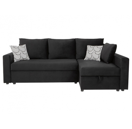 Rohová sedací soustava PŘEMEK IV LUX , UNI, černá