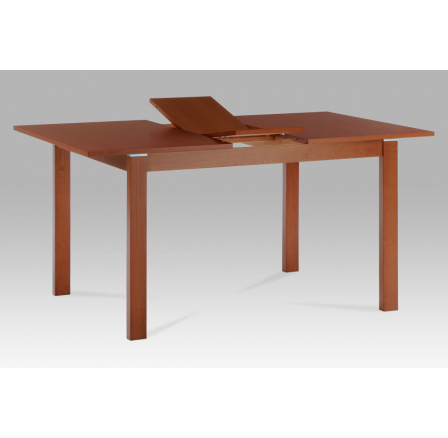 Jídelní stůl rozkládací 120+30x80x74 cm, deska MDF, dýha, nohy masiv, tm. třešeň Jídelní stůl rozkládací 120+30x80x74 cm, deska MDF, dýha, nohy masiv, tm. třešeň